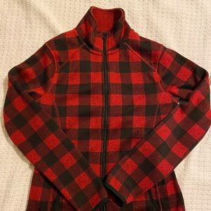Zip Up Buffalo Plaid Fleece Jacket